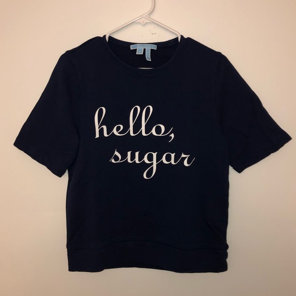 Draper James Hello Sugar Short Sleeve Sweatshirt - Picture 2 of 6